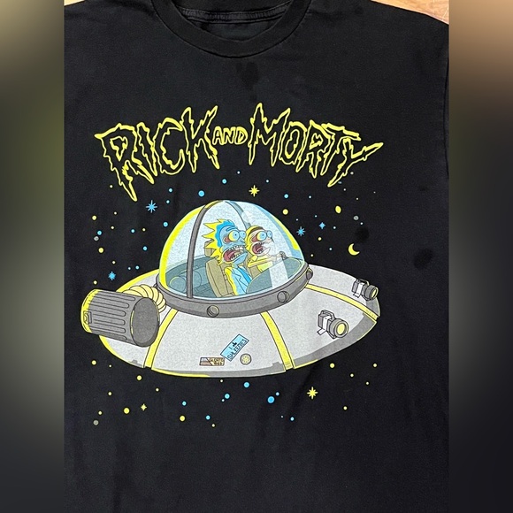 RICK AND MORTY ADULT SWIM TEE SHIRT SIZE LARGE/ BIG KIDS—FUNNY GRAPHICS— - Picture 7 of 12